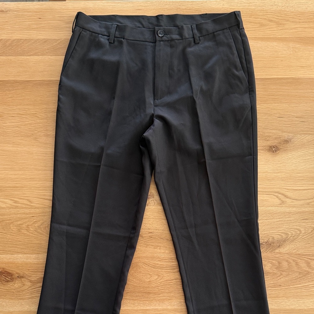 NWT Izod Men's Black Dress Pants - Classic Straight Fit